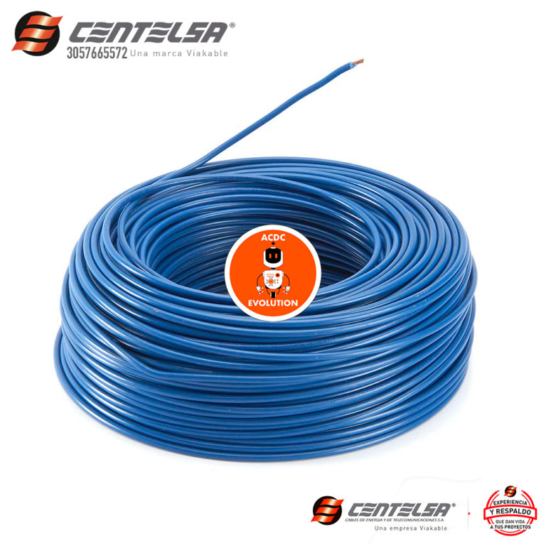 Cable Hilos Awg Centelsa By Nexans Azul Original Acdc Evolution