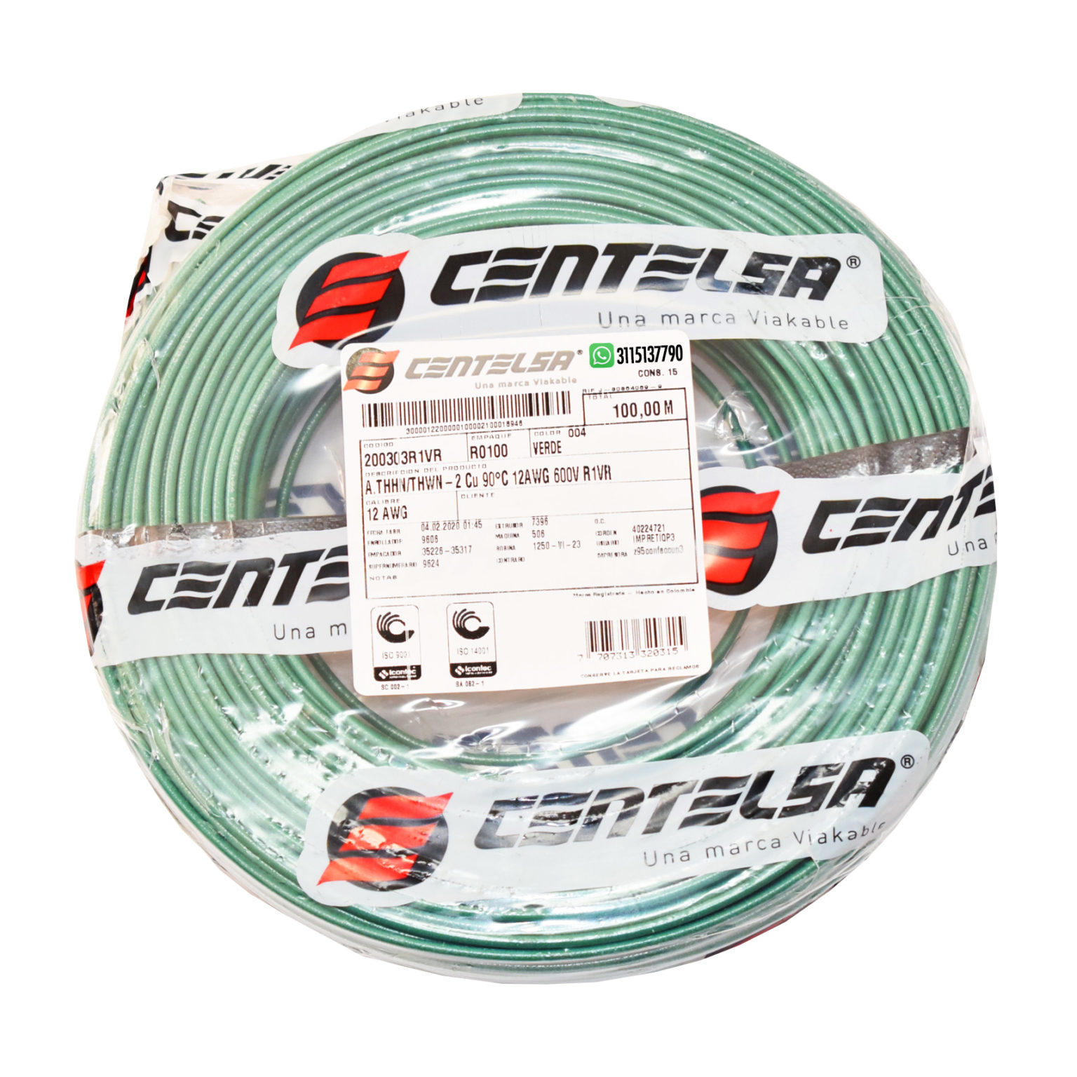 cable 12 awg centelsa