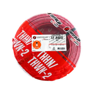 Alambre #12 AWG Centelsa By Nexans Rojo Rollo x 100 Metros