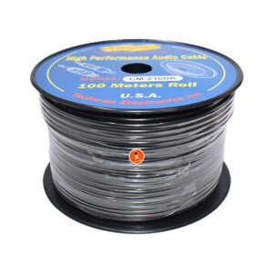 Cable Stereo Cobre 2x12x0.12mm + Malla 38x0.12mm + Algodón Carreta x 100 Metros