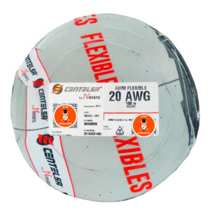 Cable Vehículo #20 AWG CENTELSA By Nexans AWM Flexible 600V 105°C