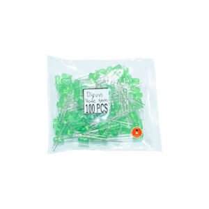LED 5mm Difuso Diodos Led De Alto Brillo Pata Larga x 100 Unidades
