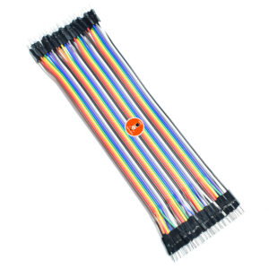 Cable Dupont Jumper Macho Macho Cinta Ribbon 40 Hilos 20cm Arcoíris