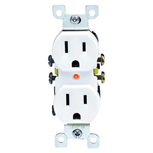 Tomacorriente Doble Leviton 2P+T 15A 125V Blanco 5320-WCI